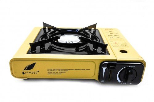 Hans Dual Operation Gas Stove with one Cartridge (Pin Cartridge 230gms)(ON RENT)